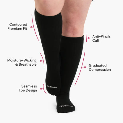 Bamboo Wide Compression Socks