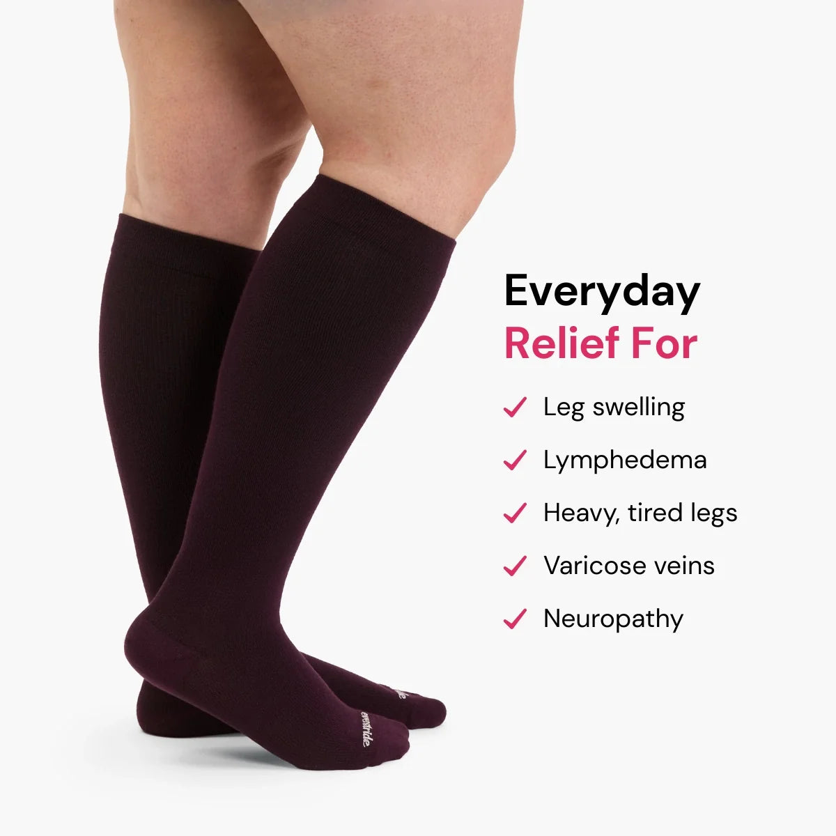 Bamboo Wide Compression Socks