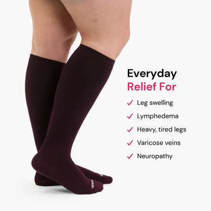 Bamboo Wide Compression Socks