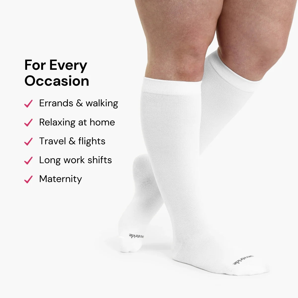 Bamboo Wide Compression Socks